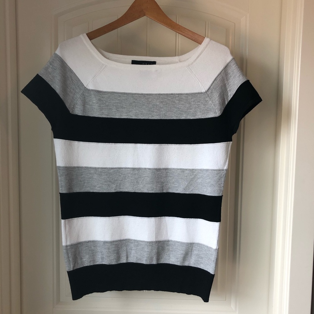 Grace striped square necked sweater